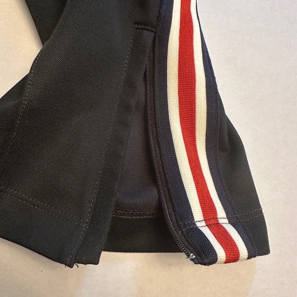ANINE BING Size Medium Nico Track Pants Black With Red White Stripe $149 MSRP - Picture 9 of 11